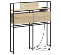 vidaXL Tête de lit de Rangement Chêne Sonoma 80 cm Bois d'ingénierie, Une tête de lit avec Rangement, Meuble Moderne, organise Tout, lit Gain de Place avec Pieds Ajustables.