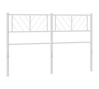 vidaXL Tête de lit en métal blanc 120 cm