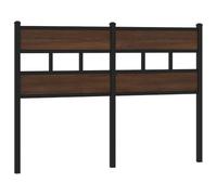 vidaXL Tête de lit de Remplacement chêne Marron 120 cm Acier et Bois