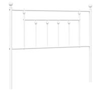 vidaXL Tête de lit de Remplacement métal Blanc 100 cm