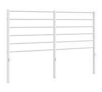 vidaXL Tête de lit en métal blanc 160 cm