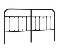 vidaXL Tête de lit 352613 en métal noir 160 cm