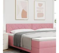 Vidaxl Tête De Lit Design Bloc De Diamants Rose 200 Cm Velours