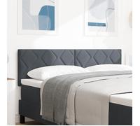 vidaXL Tête de Lit Design Blocs de Diamant Gris Foncé 140 cm Velours 42007249