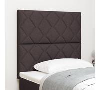 Vidaxl Tête De Lit Design Blocs De Diamants Marron Foncé 90 Cm En Tissu, Vidaxl Tête De Lit Design Blocs De Diamants Marron Foncé 180 Cm En Tissu Marron