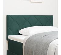 Vidaxl Tête De Lit Design Blocs Diamant Vert Foncé 100 Cm Velours Vert
