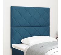 vidaXL Tête de lit design blocs en diamant bleu foncé 100 cm velours, vidaXL Tête de lit design blocs en diamant bleu foncé 200 cm velours