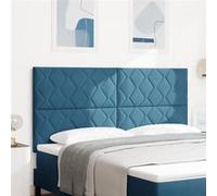 Tête de lit design en blocs de diamant bleu foncé 180 cm en velours 3337949
