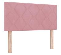 vidaXL Tête de lit Design en Blocs de Diamant Rose 100 cm Velours