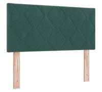 vidaXL Tête de lit Design en Blocs de Diamant, Vert foncé, 100 cm, rembourrée, réglable, à Fixer au Mur, Style Contemporain, en Velours Moderne, Hauteur Luxueuse, pour intérieur, Toucher Doux.