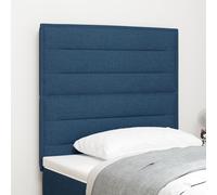 vidaXL Tête de lit Design Lignes Bleu 80 cm Tissu