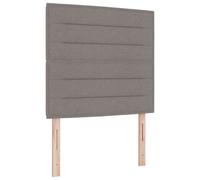 vidaXL Tête de lit Design Lignes Taupe 100 cm Tissu