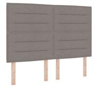 vidaXL Tête de Lit Design Lignes Taupe 140 cm Tissu