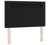 vidaXL Tête de lit Design Simple Noire 100 cm en Simili Cuir