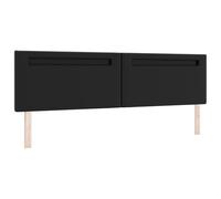 Vidaxl Tête De Lit Design Sobre Noir 200 Cm En Similicuir Noir