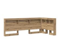 vidaXL Tête de lit en Bois d'artisan, 75 x 190 cm, en L. Fait en Bois d'ingénierie, Super Pratique avec Un Grand Espace de Rangement. Autoportante, Durable et Easy à Nettoyer. Parfaite pour Les chamb