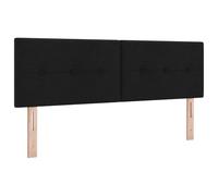 vidaXL Tête de lit en Tissu Noir avec LED 160 cm, montée au Mur. C'est Un élément de déco Moderne pour Une Ambiance Cosy. Idéal pour rehausser Ton Espace de Sommeil.