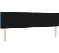 vidaXL Tête de lit en velours Argyle avec housse de tête bleu foncé 180 cm velours