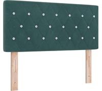 vidaXL Tête de lit en velours Argyle avec housse de tête vert foncé 100 cm velours
