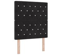Tête De Lit Vidaxl Noire Capitonnée Avec Boutons En Cristal 80 Cm En Velours, Tête De Lit Vidaxl Noire Capitonnée Avec Boutons En Cristal 160 Cm En Velours