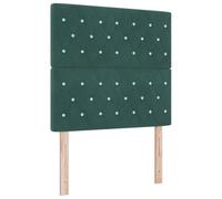 vidaXL Tête de lit en Velours Vert foncé avec des Boutons en Cristal, 100 cm, réglable en Hauteur. Mobilier Moderne pour Chambre à Coucher, déco Murale élégante et Confortable.