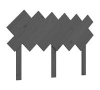 Vidaxl Tête De Lit Gris 122,5x3x80,5 Cm Bois Massif De Pin Multicolore