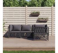 vidaXL Tête de lit Gris 125,5x4x100 cm Bois massif de pin