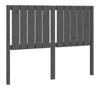 vidaXL Tête de lit Gris 125,5x4x100 cm Bois massif de pin