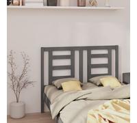 vidaXL Tête de lit Gris 126x4x100 cm Bois massif de pin