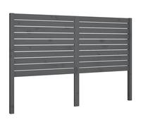 Vidaxl Tête De Lit Gris 126x4x100 Cm Bois Massif De Pin Marron