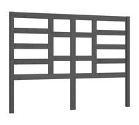 vidaXL Tête de Lit Accessoire de Lit Double Meuble de Chambre à Coucher Tête de Cadre de Lit Intérieur Gris 141x4x104 cm Bois Massif de Pin