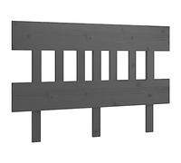 vidaXL Tête de lit 143,5×3×81 cm - Bois massif de pin - Gris