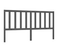 vidaXL Tête de lit Gris 186x4x100 cm Bois massif de pin