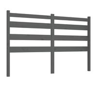 vidaXL Tête de lit Gris 186x4x100 cm Bois massif de pin
