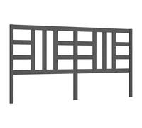vidaXL Tête de lit Gris 186x4x100 cm Bois massif de pin