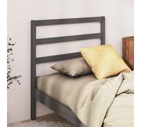 Vidaxl Tête De Lit Gris 96x4x100 Cm Bois Massif De Pin Marron