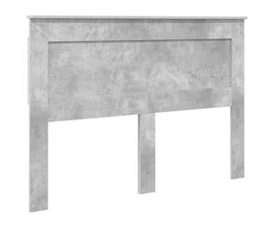 vidaXL Tête de lit Gris béton 140 cm Bois d'ingénierie, Tête de lit Moderne, Meuble Robuste, Design rectangulaire, Lignes épurées, déco Fonctionnelle, idées pour Votre pièce