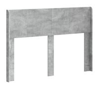 vidaXL Tête de lit Gris béton PB, Chambre, Tête de lit Moderne en Bois aggloméré, Style à Lattes, Décor Tendance, Élément Pratique pour Un Espace Contemporain