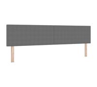 vidaXL Tête de lit Gris Clair 200 cm Tissu en Velours côtelé, Chambre élégante, tête de lit rectangulaire capitonnée, réglable en Hauteur, Mousse Personnalisable, Fonction Pratique pour Le lit