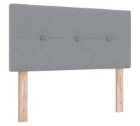 vidaXL Tête de Lit Gris Clair avec Boutonnage et LED, 100 cm, pour Un Style Moderne Qui apporte Une Ambiance Cozy dans ta Chambre. C'est Un Cadre de lit rembourré et Ajustable.