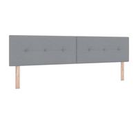 Tête De Lit Led Vidaxl Bouton Capitonné Gris Clair 100 Cm Tissu