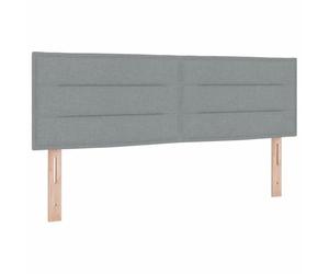 vidaXL Tête de lit Gris Clair Tissu | Ce headboard s'ajuste facilement pour que tu sois bien installé,