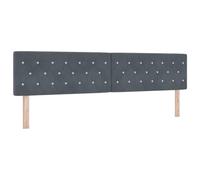 vidaXL Tête de lit Gris foncé 200 cm Velours | Tu peux facilement ajuster la hauteur de ta tête de lit pour l'adapter à ton matelas, Un style moderne pour donner du peps à