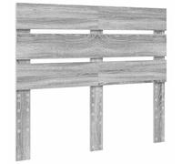 vidaXL Tête de lit Gris Sonoma 120 cm Bois d'ingénierie, Style de chambre moderne, design de tête de lit rectangulaire, accessoires de lit durables, linge de lit contemporain pour votre espace de somm
