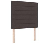 vidaXL Tête de lit Haute en Bois avec Finition en Tissu et éclairage LED intégré réglable Moderne de 80 cm de Large, idéale pour Le décor de Chambre Confortable en Bois Mural