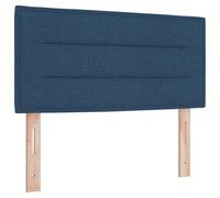 vidaXL Tête de lit LED avec des lumières à LED Bleu 90 cm Polyester, Tête de lit Moderne, rectangulaire, en Tissu, Ajustable, Design Chic, Mural, Gain de Place pour la déco de Chambre