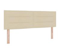 vidaXL Tête de lit Design Lignes Crème 72 cm Tissu