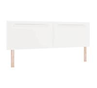 vidaXL Tête de lit LED Blanc 180 cm Cuir synthétique | Apparence moderne et épurée, Ajuste-le comme tu veux, Intégré pour une ambiance sympa