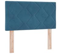 vidaXL Tête de lit LED Bleue Foncée Ensemble de 2 Bleue Foncée Revêtement