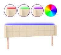 Tête de Lit à LED Gris Clair 83x16x78/88 cm Tissu Meuble de Chambre vidaXL